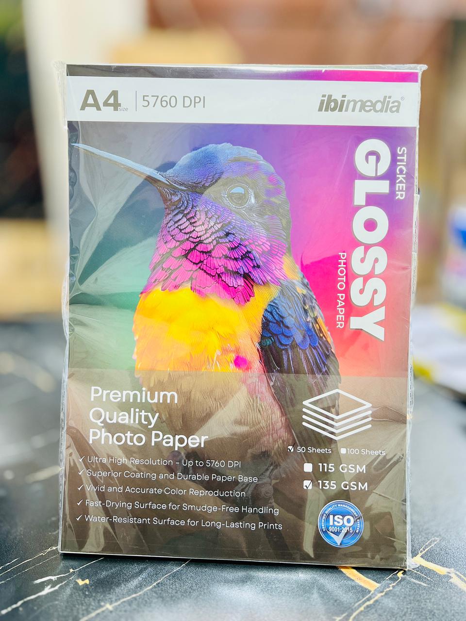 GLOSSY PAPER A4 135GMS 100PCS